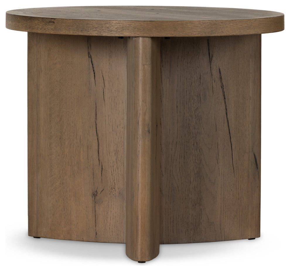 Toli End Table-Wood-Rustic Grey