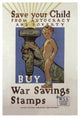 "WWI: Save Your Child" Digital Paper Print by Herbert Andrew Paus, 26"x38"