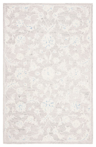Safavieh Micro-Loop Collection MLP506 Rug, Grey/Ivory, 4' X 6'