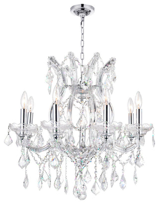Maria Theresa 9 Light Up Chandelier With Chrome Finish