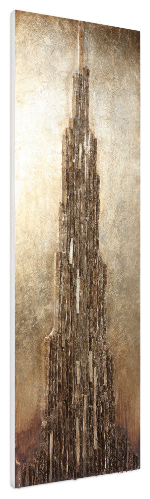 Stratified Mixed Media Hand Painted 3D Rugged Wooden Wall Art 72"x22"