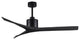 Matthews Fan Company Mollywood 60" Ceiling Fan, Matte Black