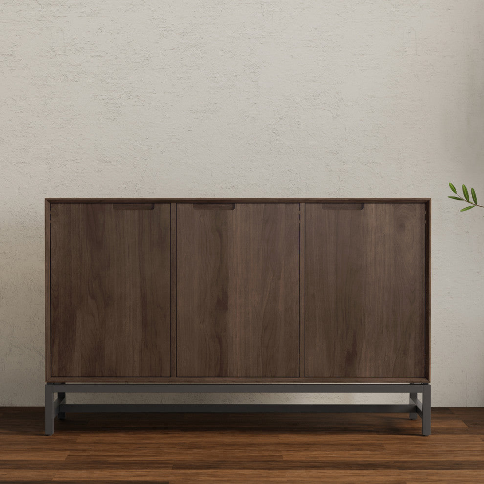 Banting 3 Door Sideboard Buffet, Walnut Brown
