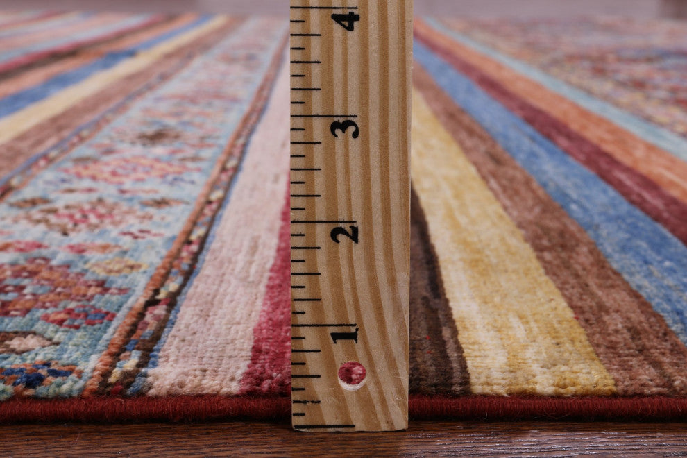 6' 8" X 9' 10" Khorjin Super Kazak Handmade Wool Rug Q10752