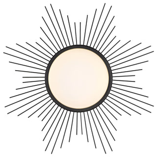 Golden Lighting 9126-FM24 OP Kieran 24"W LED Flush Mount Bowl - Matte Black