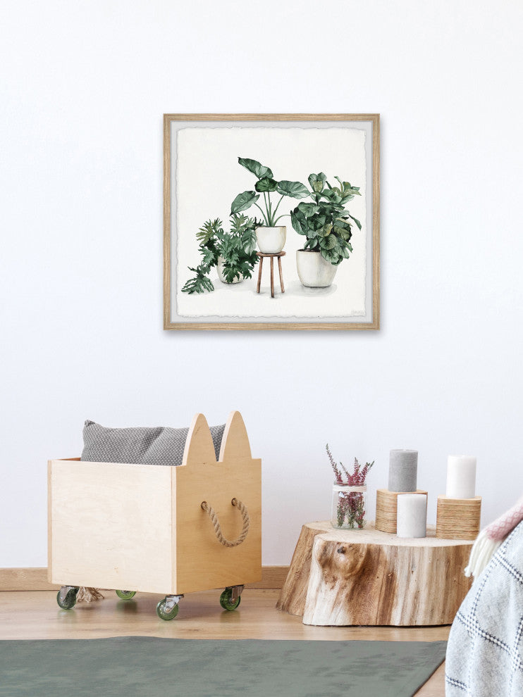 "Indoor Blooming Garden" Framed Painting Print