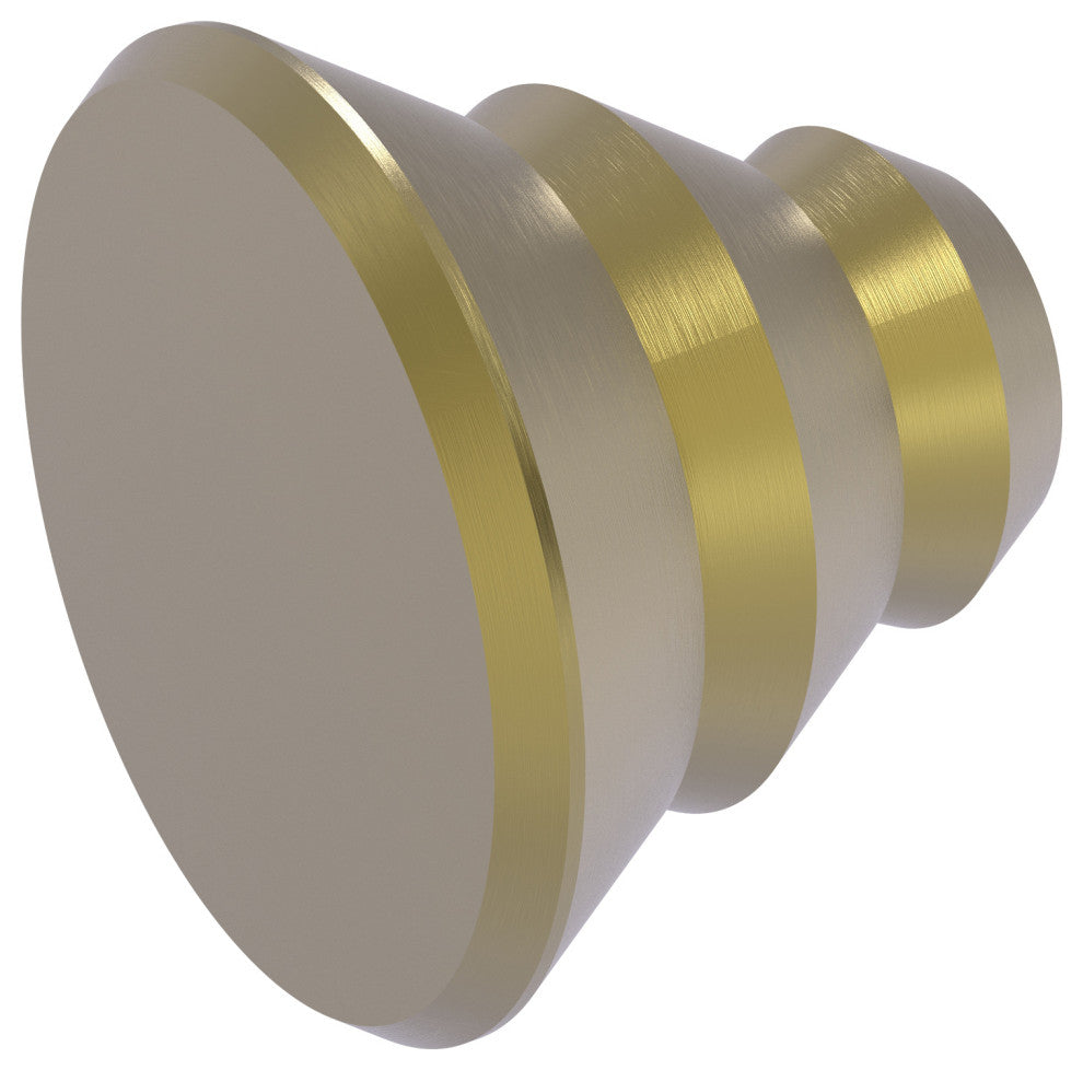 Designer Cabinet Knob, Satin Brass