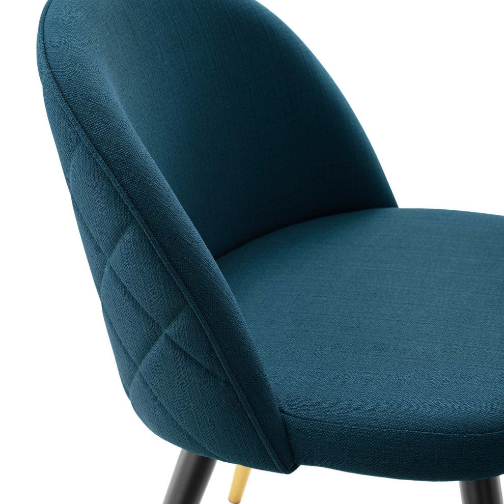 Cordial Upholstered Fabric Dining Chairs - Set of 2-Azure