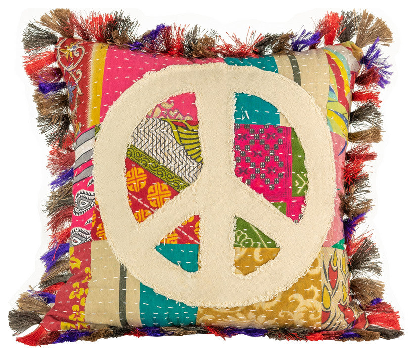Peace Natural - Kantha Pillow