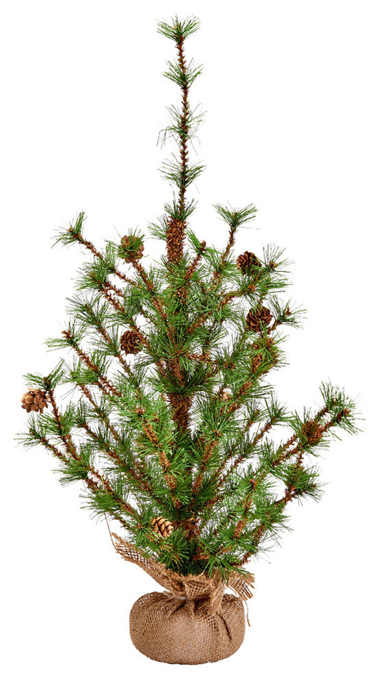 Bristle Burlap Tree, 24"