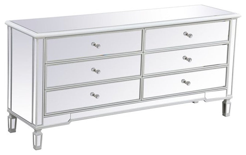 Elegant Decor Contempo Chest Antique White