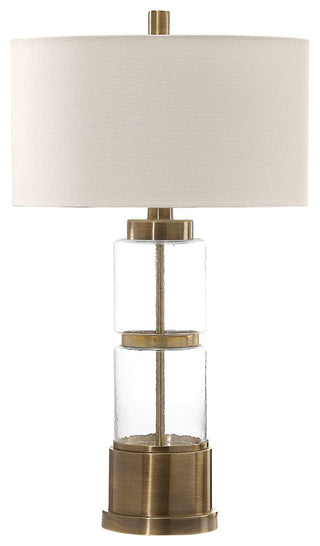 Uttermost Vaiga Glass Column Lamp