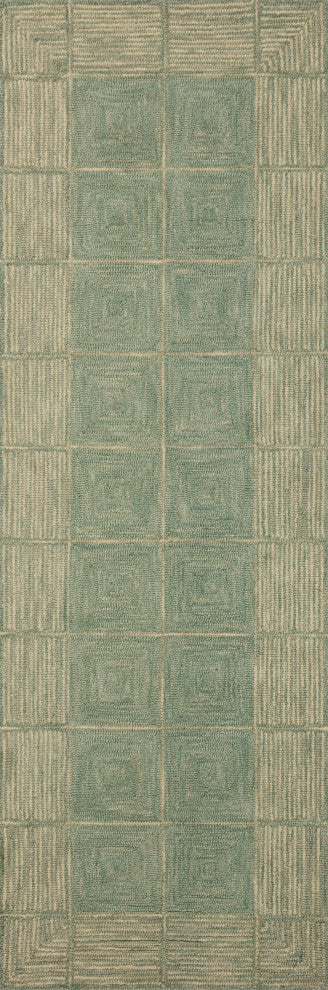 Chris Loves Julia x Loloi Francis Green / Natural 2'-0" x 5'-0" Accent Rug