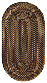 Bangor Braided Oval Rug, Very Charcoal 7'x9'