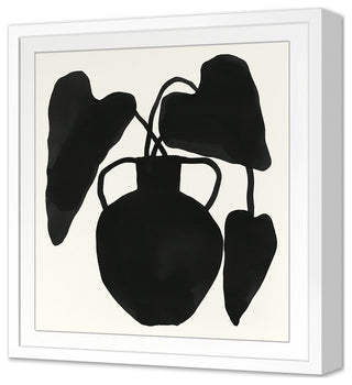 Indigo Urn 2 Fine Art Print, White, 22"x20"