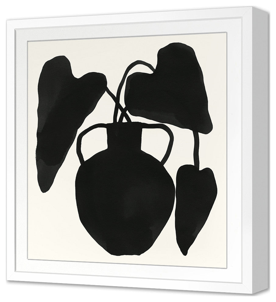 Indigo Urn 2 Fine Art Print, White, 22"x20"