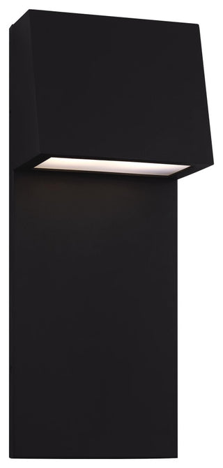 Rocha Large LED Outdoor Wall Lantern, Black