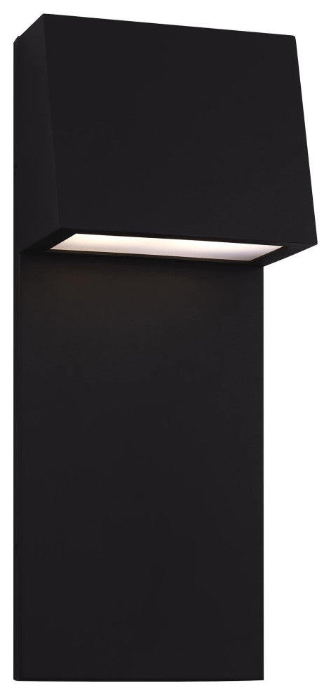 Rocha Large LED Outdoor Wall Lantern, Black