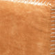 Buff Leather Ottoman, Small