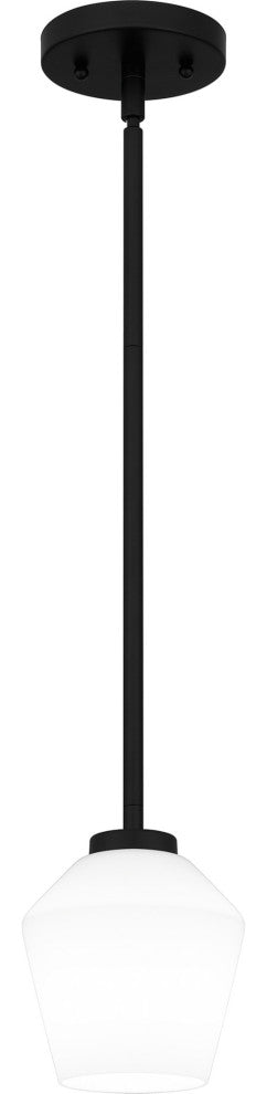 Quoizel NIE1505 Nielson 6"W Mini Pendant - Matte Black
