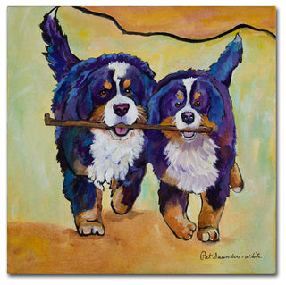 Pat Saunders-White 'Stick Together' Canvas Art, 24" x 24"
