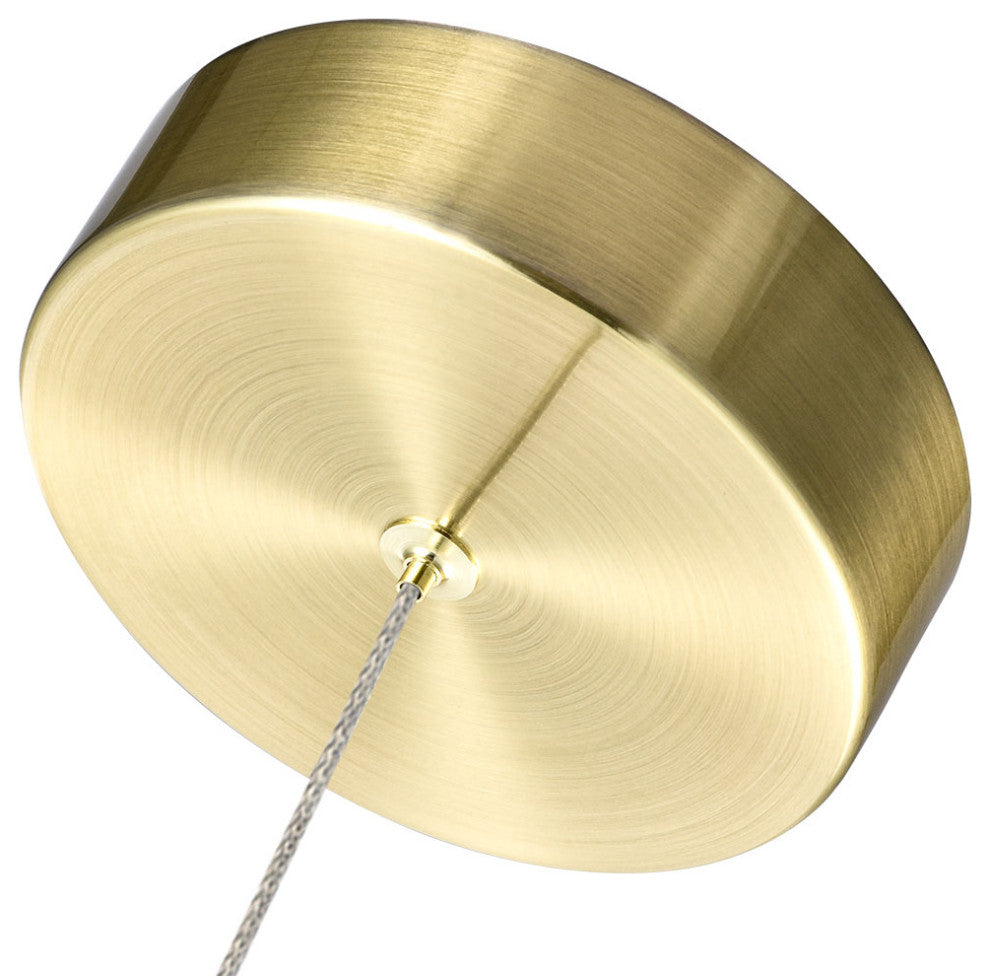 Sienna 5" ETL Certified Integrated LED Pendant Lighting Fixture, Brass