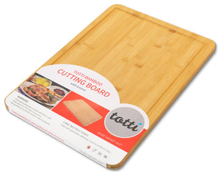 Eviva Large Bamboo Cutting Board With Juice Groove
