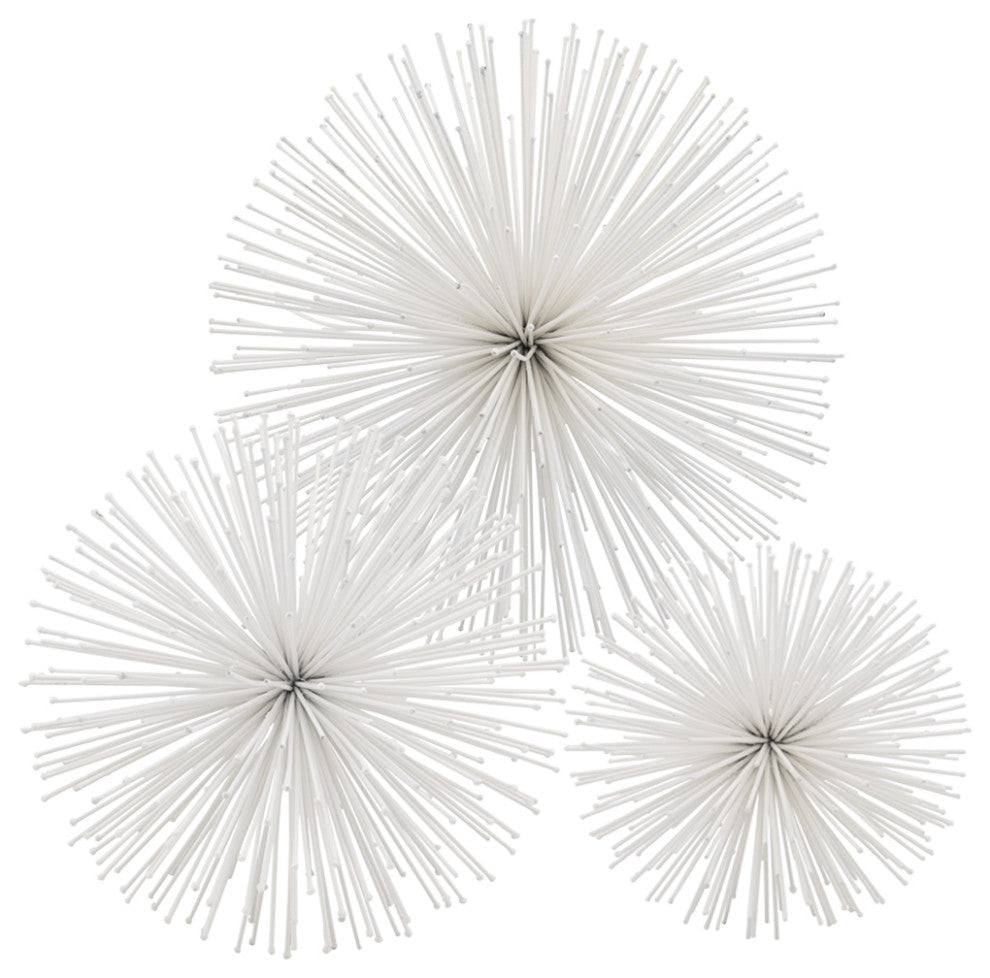 Erizo Spiked Medium White Sphere
