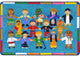 Kid Essentials Rug, Hands Around the World, 2'8"x3'10"