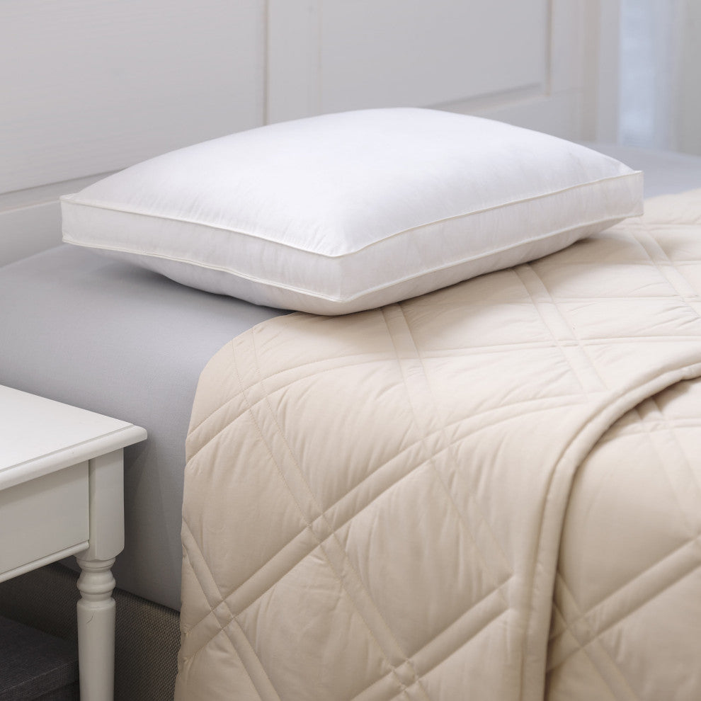 Chamomile Aroma Infusion Cotton Gusset Bed Pillow, King