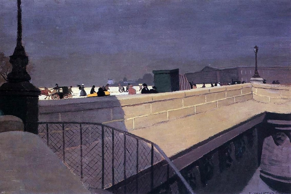 Felix Vallotton The Pont Neuf, 18"x27" Gallery Wrapped Canvas Print