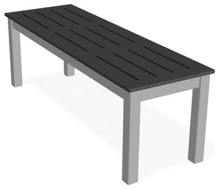 Bazza Outdoor Bench, Graphite