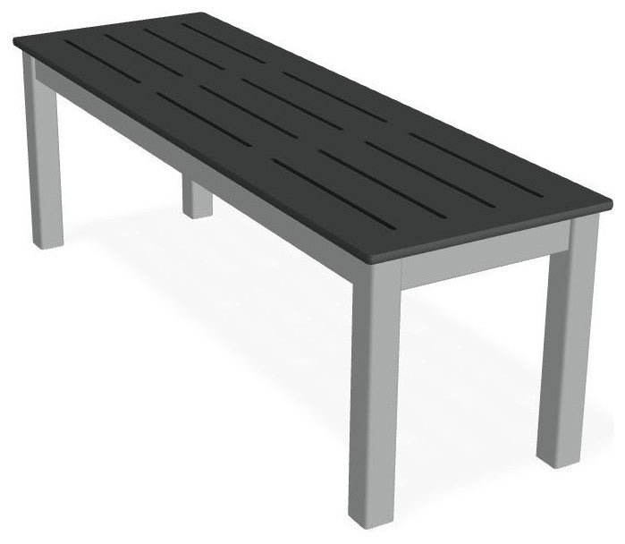 Bazza Outdoor Bench, Graphite
