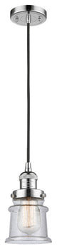 Small Canton 1-Light Mini Pendant, Polished Chrome, Seedy