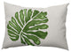 Big Leaf Decorative Throw Pillow, Green, 14"x20"