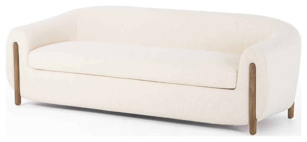 Lyla Sofa, 86" Kerbey Ivory, Distressed Natural