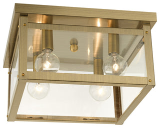 Antique Brass Rustic, Modern Farmhouse, Industrial, Nautical Flush Mount