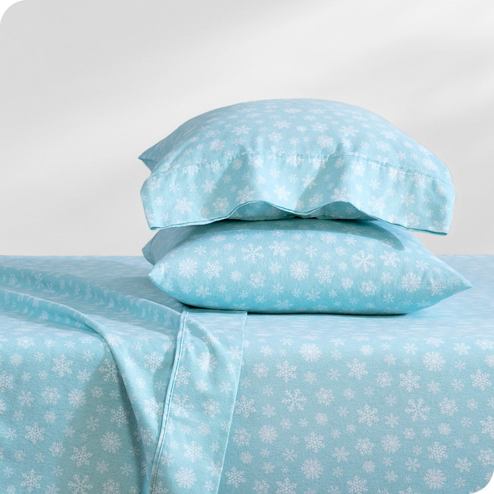 Bare Home Cotton Flannel Sheet Set, Snowdrift, King