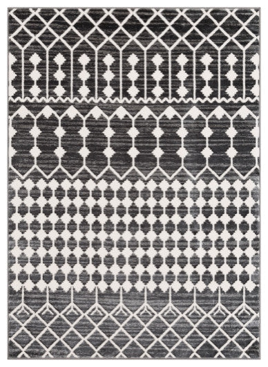 Surya Rabat RBT-2309 7'10"x10'2" Rug, Medium Gray/White