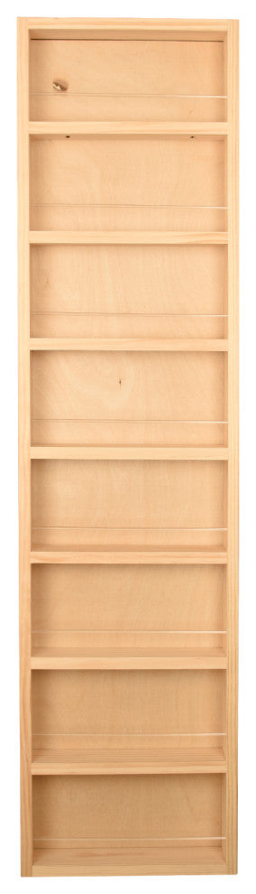 Citrus Unfinished On the Wall Spice Rack 55"h x 14"w x 2.5"d