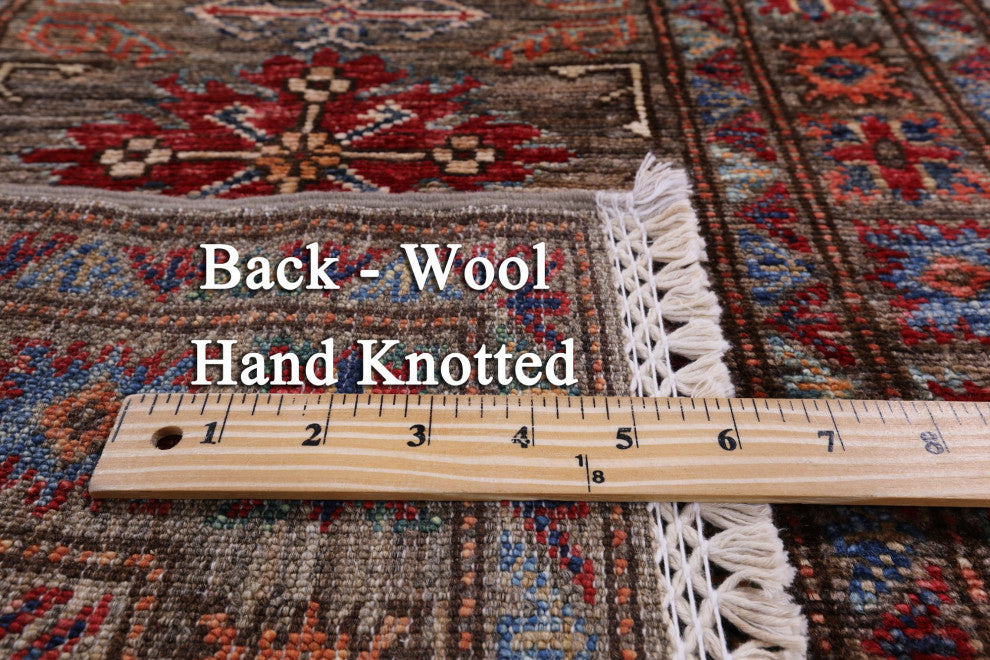 2' 0" X 5' 10" Super Kazak Hand-Knotted Wool Runner Rug Q10301