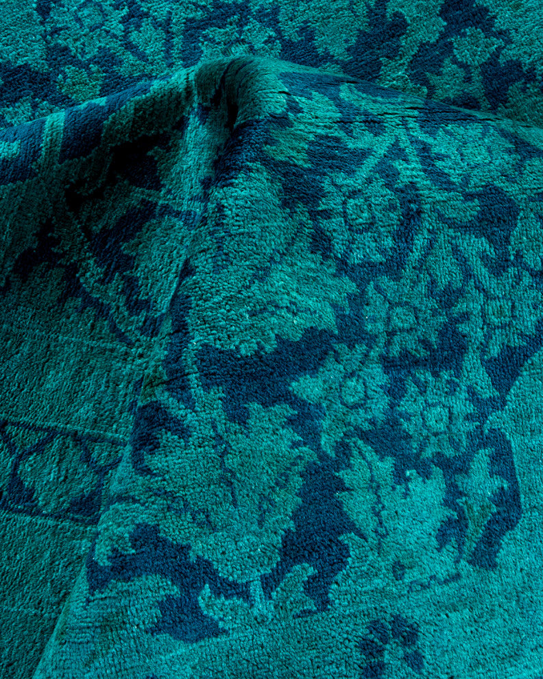 Vibrance, One-of-a-Kind Handmade Area Rug Blue, 15'5"x11'10"