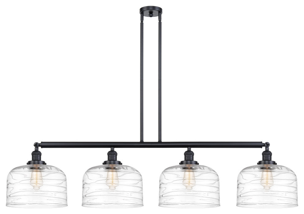 INNOVATIONS 214-BK-G713-L-LED 4-Light Island Light Matte Black