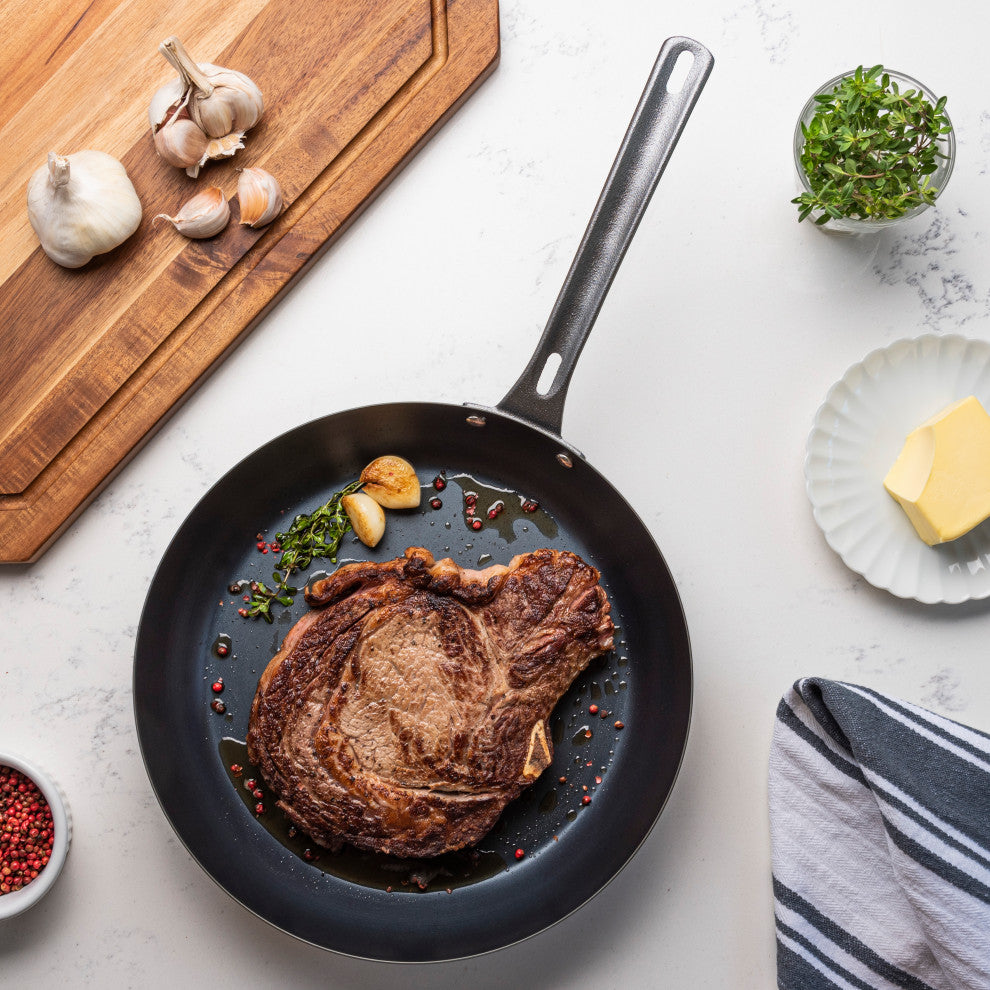 Blue Steel 12" Fry Pan