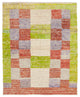 Rug N Carpet - Handmade Turkish 5' 2'' x 6' 8'' Modern Design Wool Kilim Rug