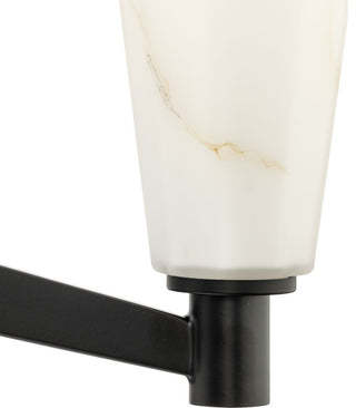 Tosca Collection Six-Light Luxe Chandelier, Matte Black