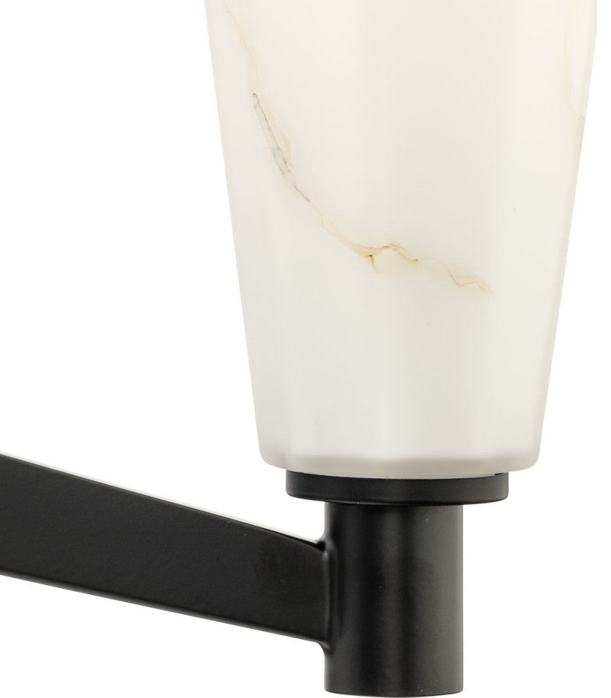 Tosca Collection Six-Light Luxe Chandelier, Matte Black