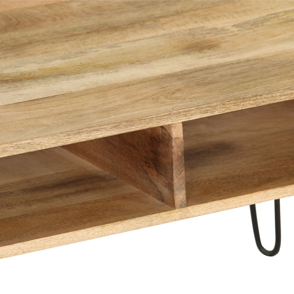 vidaXL TV Stand TV Unit Sideboard TV Console Media Cabinet Solid Mango Wood