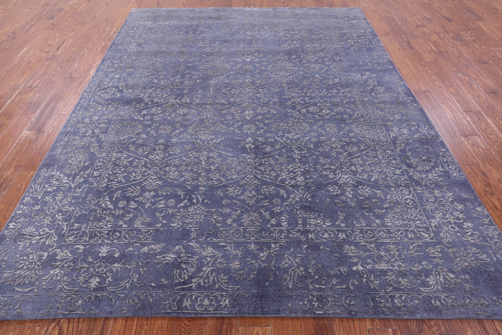 8' 0" X 10' 0" Persian Handmade Wool and Silk Rug Q11752