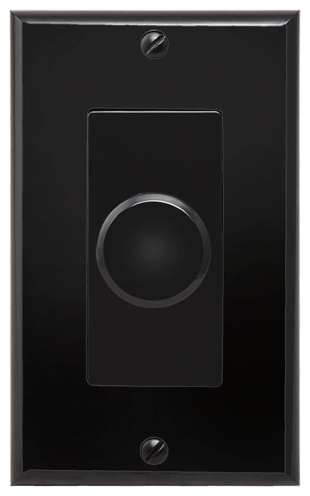 In Wall 100W Knob Volume Control, Impedance Matching, Black & Brown Decora Style